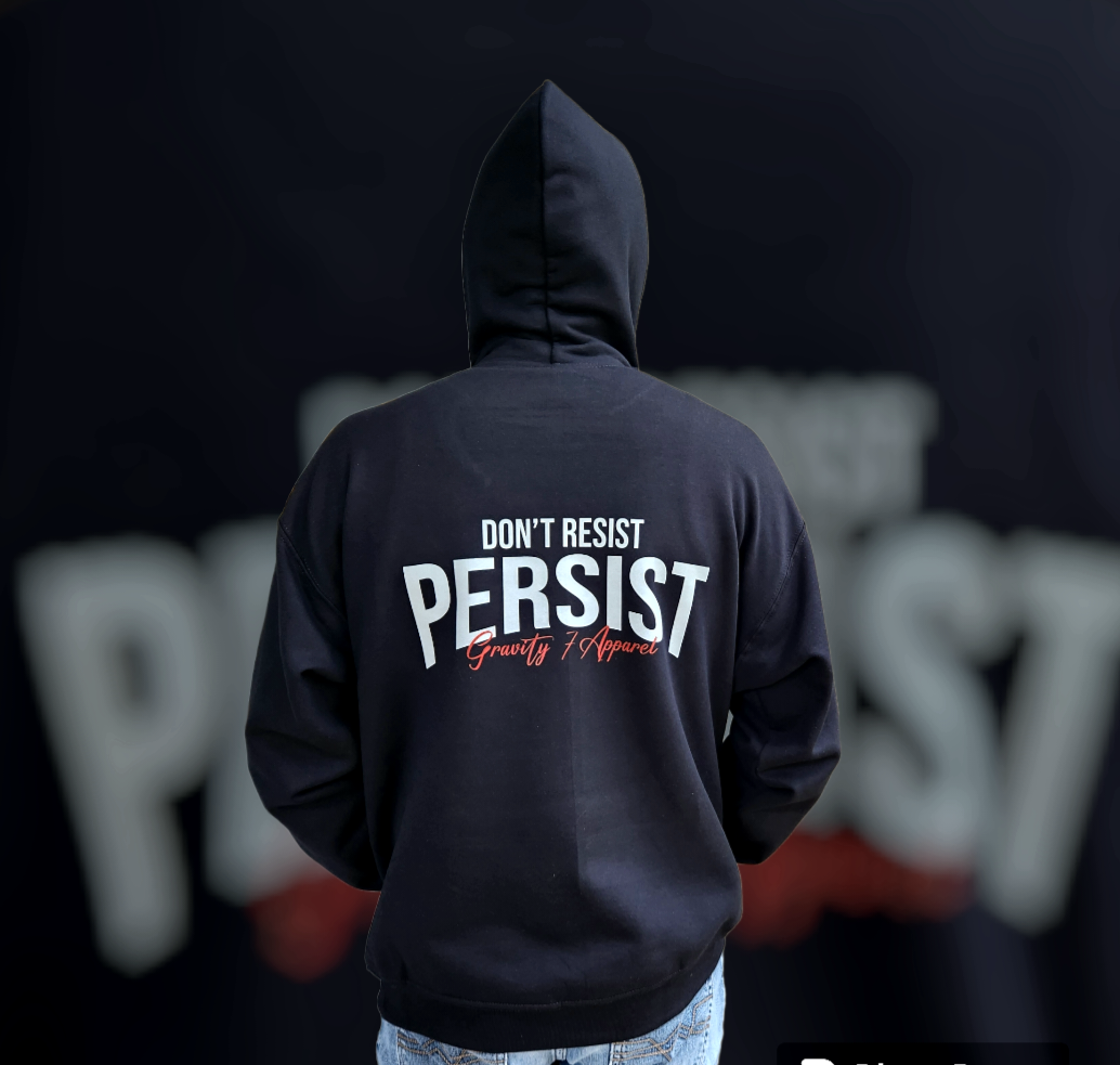 Don’t Resist Persist Hoodies - Small / Black - Hoodies