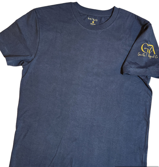 Navy Blue 100% Organic Cotton Short Sleeve Tees - Tee