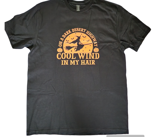 On A Dark Desert Highway Short Sleeve T-Shirt - Black / Small - Tee Shirt