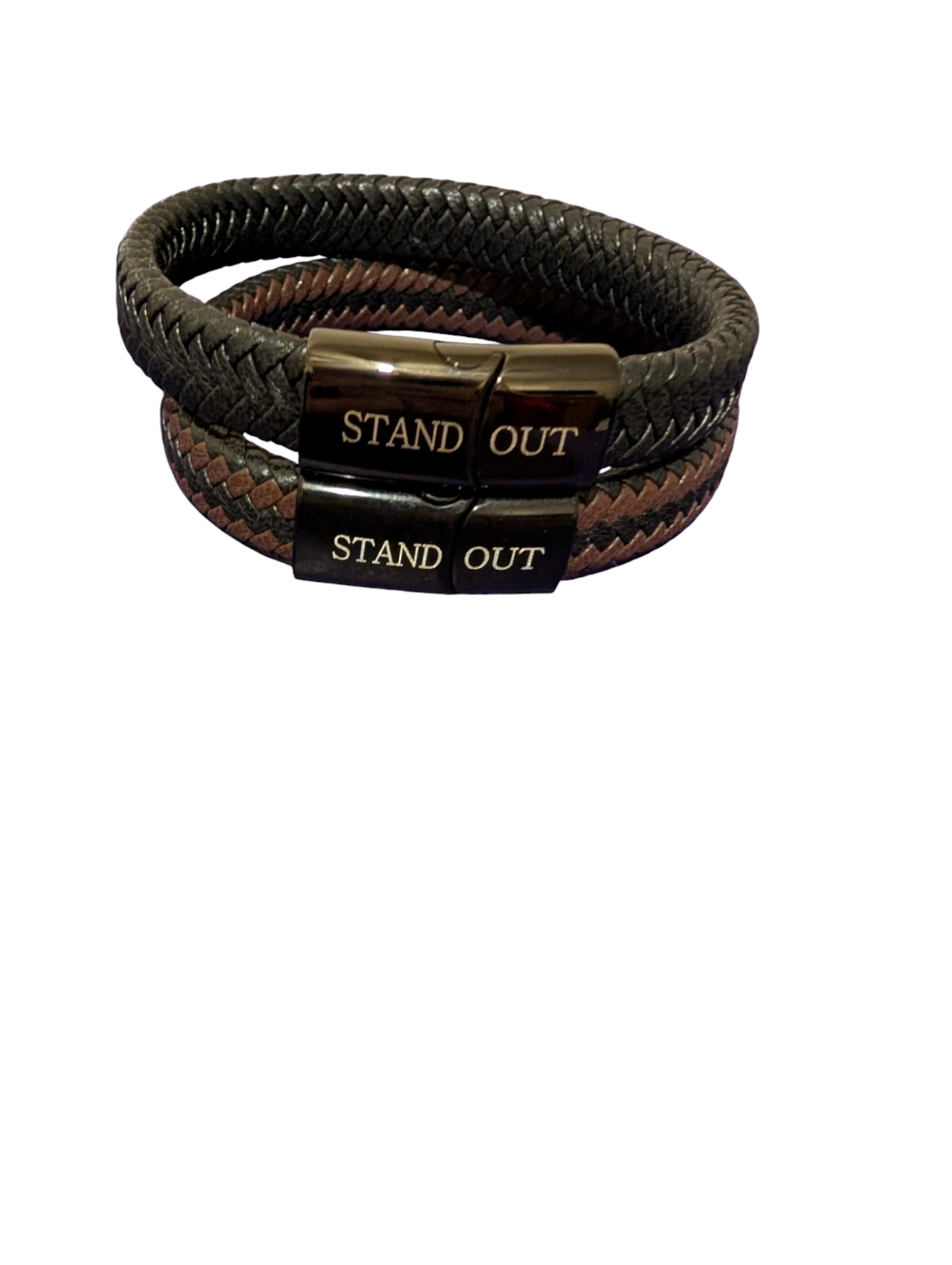 Stand Out Braided Leather Wristbands