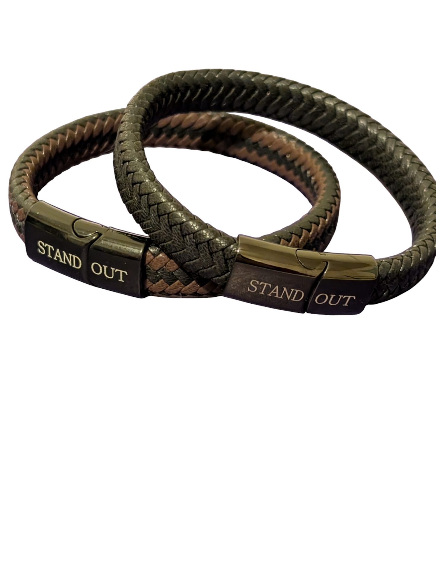 Stand Out Braided Leather Wristbands